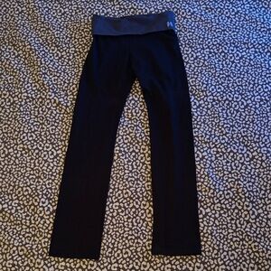 Victorias Secret fold over leggings angel wings black grey 2016 small athleisure